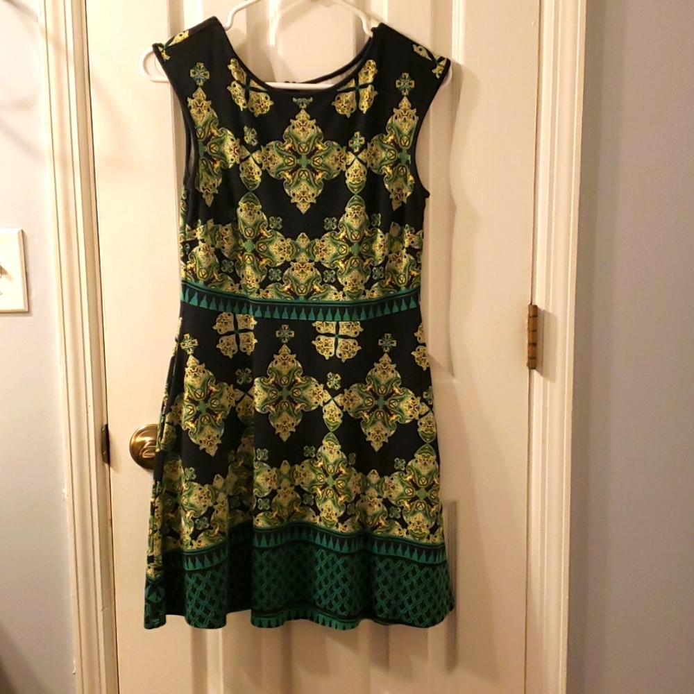 New York & Company Fit and Flare Sleeveless Dress